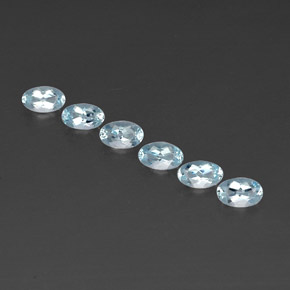 1.11 ct Blue Aquamarine Gemstone, Aquamarine Gem in Oval Facet Shape for Sale.
