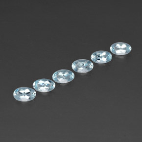 1.11 ct Blue Aquamarine Stone, Natural Aquamarine in Oval Facet Shape for Sale