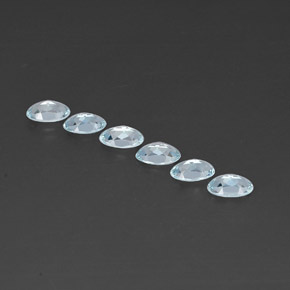 Aquamarine Gemstone in 5 x 3 mm (calibrated) Size for Sale, Aquamarine Stone in Light Blue Color