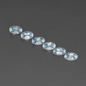 1.14 ct Blue Aquamarine Gemstone, Aquamarine Gem in Oval Facet Shape for Sale.