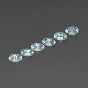 1.14 ct Blue Aquamarine Stone, Natural Aquamarine in Oval Facet Shape for Sale