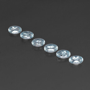 1.14 ct Blue Aquamarine Gemstone, Aquamarine Gem in Oval Facet Shape for Sale.