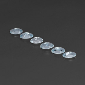 Aquamarine Gemstone in 5 x 3 mm (calibrated) Size for Sale, Aquamarine Stone in Light Blue Color