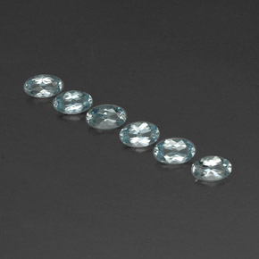 1.15 ct Blue Aquamarine Gemstone, Aquamarine Gem in Oval Facet Shape for Sale.