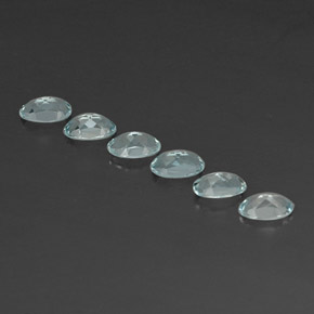 Aquamarine Gemstone in 5.1 x 3.2 mm Size for Sale, Aquamarine Stone in Light Blue Color