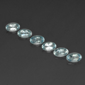 1.19 ct Blue Aquamarine Gemstone, Aquamarine Gem in Oval Facet Shape for Sale.