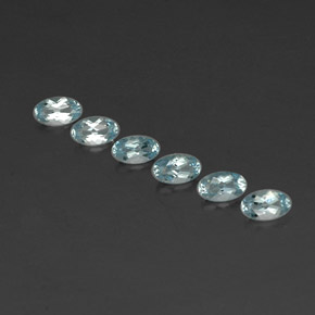 1.12 ct Blue Aquamarine Gemstone, Aquamarine Gem in Oval Facet Shape for Sale.