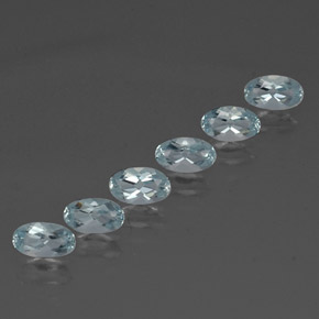 1.13 ct Blue Aquamarine Stone, Natural Aquamarine in Oval Facet Shape for Sale