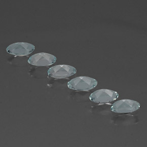 Aquamarine Gemstone in 5 x 3 mm (calibrated) Size for Sale, Aquamarine Stone in Light Blue Color