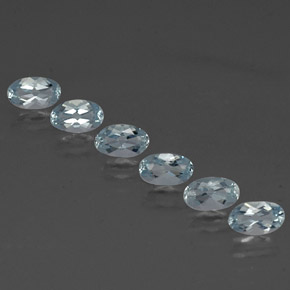 1.15 ct Blue Aquamarine Gemstone, Aquamarine Gem in Oval Facet Shape for Sale.