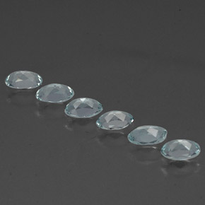 Aquamarine Gemstone in 5 x 3 mm (calibrated) Size for Sale, Aquamarine Stone in Light Blue Color