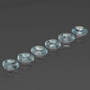1.18 ct Blue Aquamarine Stone, Natural Aquamarine in Oval Facet Shape for Sale