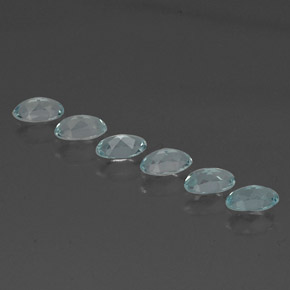 Aquamarine Gemstone in 5 x 3 mm (calibrated) Size for Sale, Aquamarine Stone in Light Blue Color