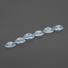 Aquamarine Gemstone in 5 x 3 mm (calibrated) Size for Sale, Aquamarine Stone in Light Blue Color