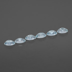 Aquamarine Gemstone in 5 x 3 mm (calibrated) Size for Sale, Aquamarine Stone in Light Blue Color