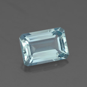 1.51 ct Blue Aquamarine Gemstone, Aquamarine Gem in Octagon Facet Shape for Sale.