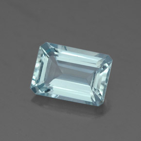 1.51 ct Blue Aquamarine Stone, Natural Aquamarine in Octagon Facet Shape for Sale