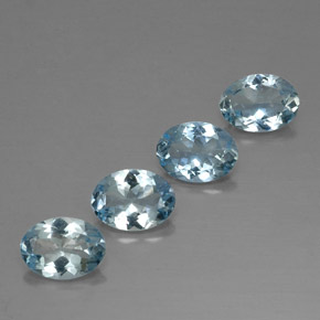 2.60 ct Blue Aquamarine Gemstone, Aquamarine Gem in Oval Facet Shape for Sale.