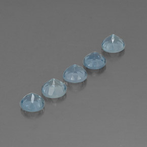 Aquamarine Gemstone in 4.2 mm Size for Sale, Aquamarine Stone in Light Blue Color
