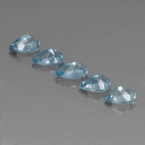 Aquamarine Gemstone in 6.2 x 4.2 mm Size for Sale, Aquamarine Stone in Light Blue Color