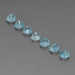 Aquamarine Gemstone in 4.2 mm Size for Sale, Aquamarine Stone in Light Blue Color