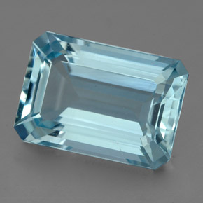4.50 ct Blue Aquamarine Stone, Natural Aquamarine in Octagon Facet Shape for Sale