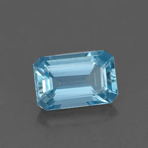 1.17 ct Blue Aquamarine Gemstone, Aquamarine Gem in Octagon Facet Shape for Sale.