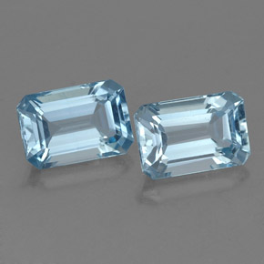 2.32 ct Blue Aquamarine Gemstone, Aquamarine Gem in Octagon Facet Shape for Sale.