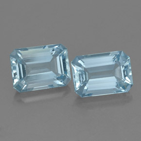 2.29 ct Blue Aquamarine Gemstone, Aquamarine Gem in Octagon Facet Shape for Sale.