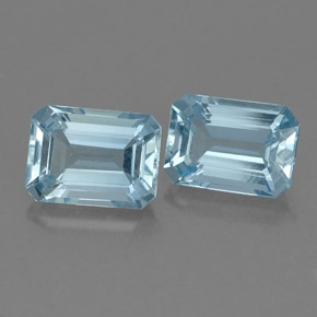 2.29 ct Blue Aquamarine Stone, Natural Aquamarine in Octagon Facet Shape for Sale