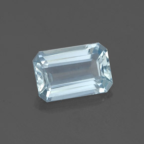 0.84 ct Blue Aquamarine Gemstone, Aquamarine Gem in Octagon Facet Shape for Sale.