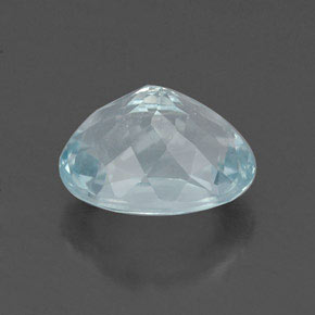 Aquamarine Gemstone in 8.5 x 6.6 mm Size for Sale, Aquamarine Stone in Light Blue Color