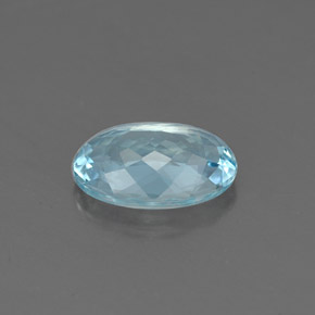 Aquamarine Gemstone in 9.2 x 6.4 mm Size for Sale, Aquamarine Stone in Light Blue Color