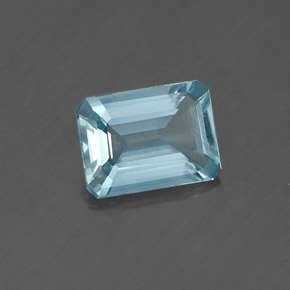 1.13 ct Blue Aquamarine Gemstone, Aquamarine Gem in Octagon Facet Shape for Sale.