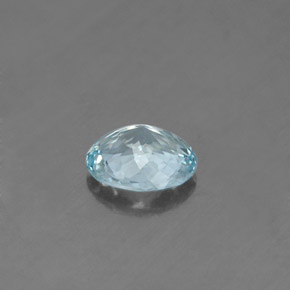 Aquamarine Gemstone in 6.4 x 5.5 mm Size for Sale, Aquamarine Stone in Light Blue Color
