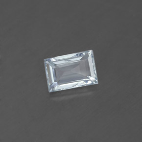 0.59 ct Blue Aquamarine Gemstone, Aquamarine Gem in Baguette Facet Shape for Sale.