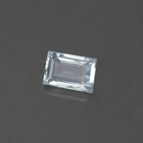 0.59 ct Blue Aquamarine Stone, Natural Aquamarine in Baguette Facet Shape for Sale