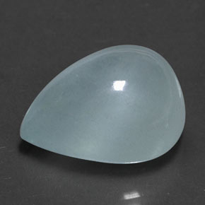 11.50 ct Blue Aquamarine Gemstone, Aquamarine Gem in Pear Cabochon Shape for Sale.