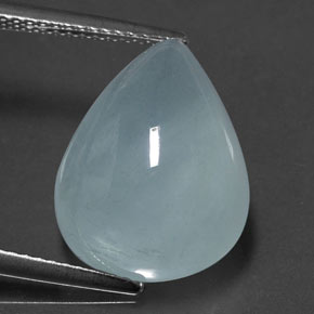 11.50 ct Blue Aquamarine Stone, Natural Aquamarine in Pear Cabochon Shape for Sale