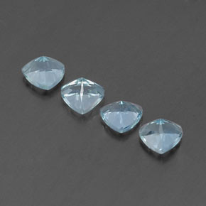 Aquamarine Gemstone in 5 x 5 mm (calibrated) Size for Sale, Aquamarine Stone in Light Blue Color