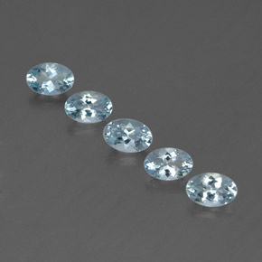 2.30 ct Blue Aquamarine Gemstone, Aquamarine Gem in Oval Facet Shape for Sale.