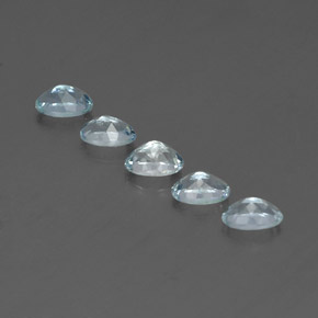Aquamarine Gemstone in 6.1 x 4.2 mm Size for Sale, Aquamarine Stone in Light Blue Color