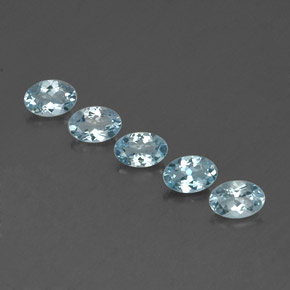2.14 ct Blue Aquamarine Gemstone, Aquamarine Gem in Oval Facet Shape for Sale.