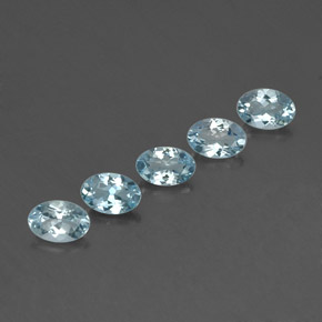 2.14 ct Blue Aquamarine Stone, Natural Aquamarine in Oval Facet Shape for Sale