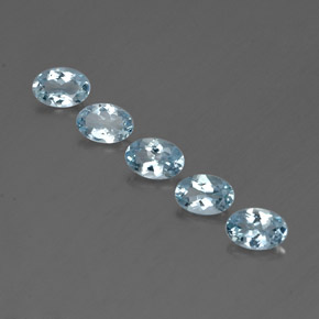 2.07 ct Blue Aquamarine Gemstone, Aquamarine Gem in Oval Facet Shape for Sale.