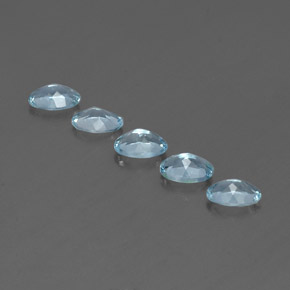 Aquamarine Gemstone in 6.1 x 4.2 mm Size for Sale, Aquamarine Stone in Light Blue Color