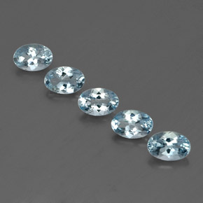 2.29 ct Blue Aquamarine Gemstone, Aquamarine Gem in Oval Facet Shape for Sale.