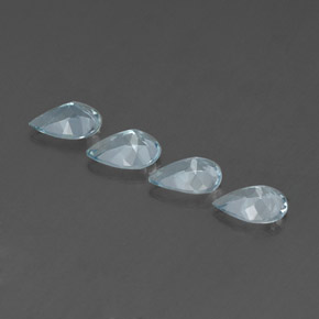 Aquamarine Gemstone in 7 x 5 mm (calibrated) Size for Sale, Aquamarine Stone in Light Blue Color