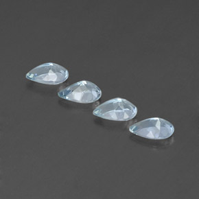 Aquamarine Gemstone in 6 x 4 mm (calibrated) Size for Sale, Aquamarine Stone in Light Blue Color