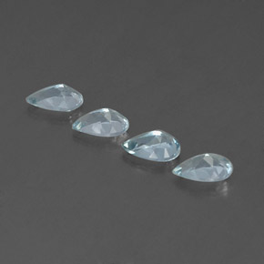 Aquamarine Gemstone in 6 x 4 mm (calibrated) Size for Sale, Aquamarine Stone in Light Blue Color